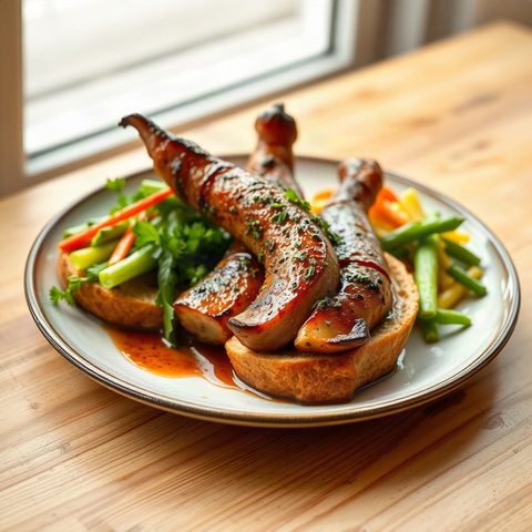 Grilled Sausage and Pepper Artisan Rolls