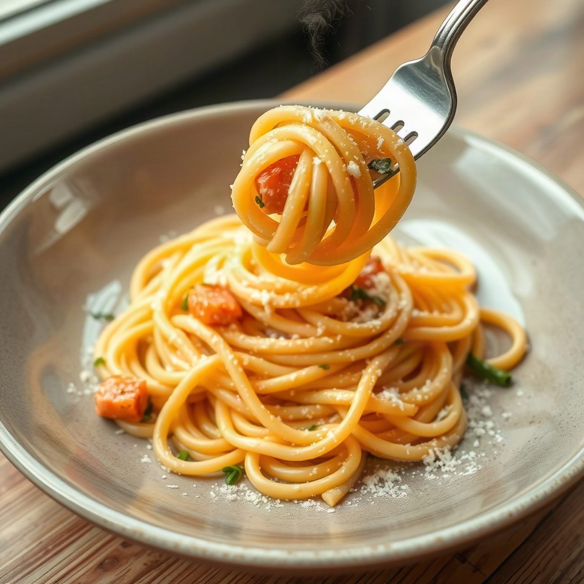 Creamy Smoked Salmon Pasta with Spinach