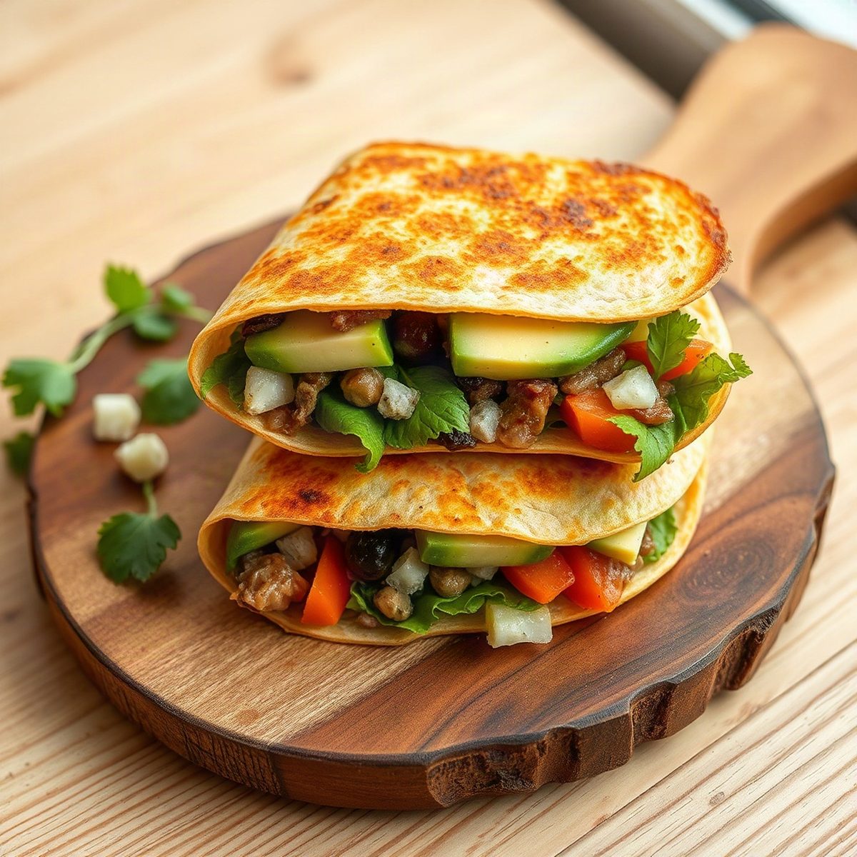 Avocado-Cucumber Veggie Wrap