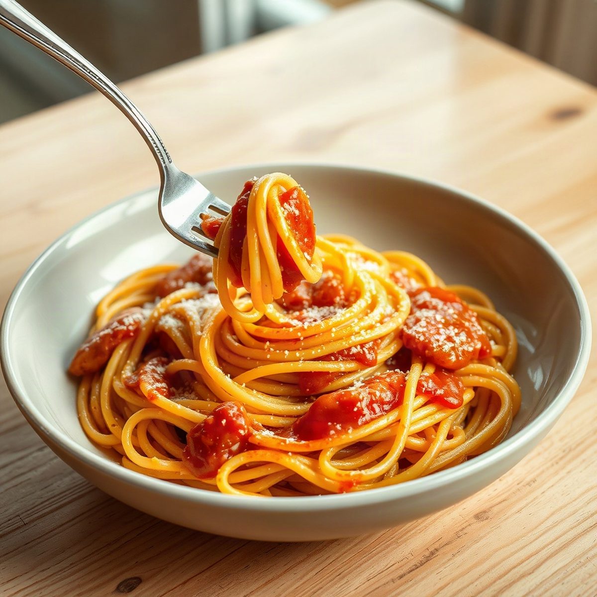 Poulet parmesan aux spaghetti