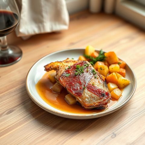 Smoked Ham and Potato Gratin