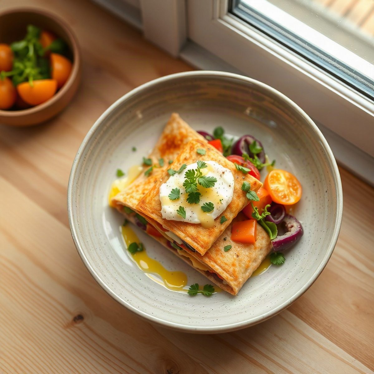 Cheese Pastries with Heart of Palm Salad