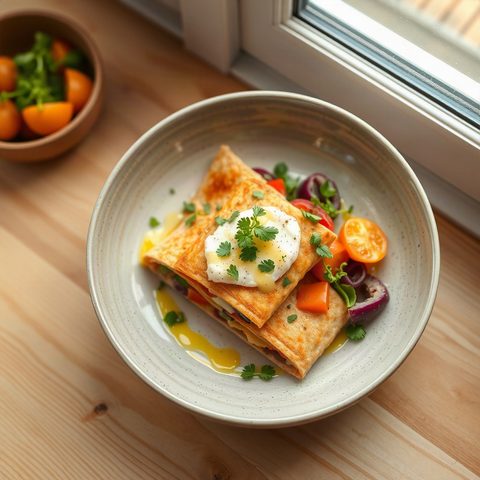 Cheese Pastries with Heart of Palm Salad