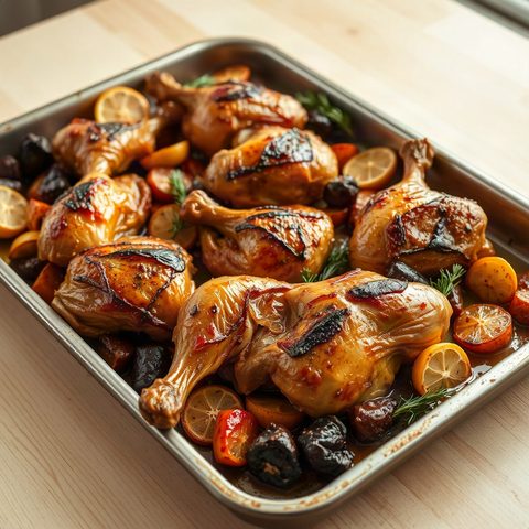 Honey-Lemon Roasted Chicken Wings