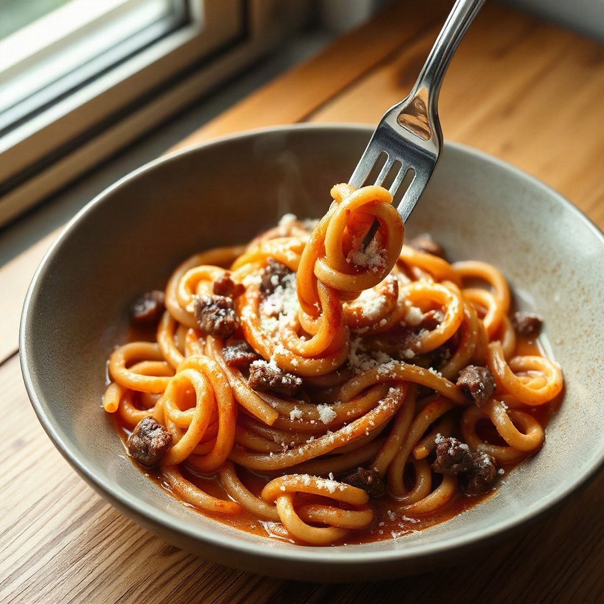 Stir-Fried Noodles with Ground Pork