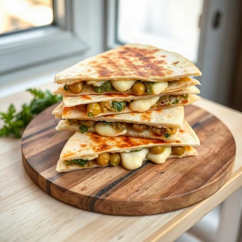 Vegetarian Bean and Cheese Quesadillas