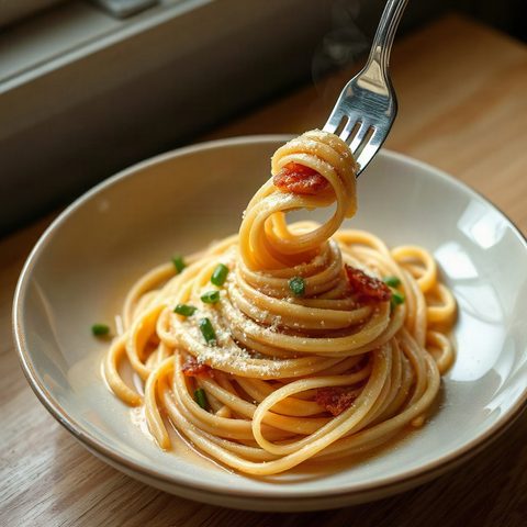 Creamy Smoked Salmon Spinach Pasta