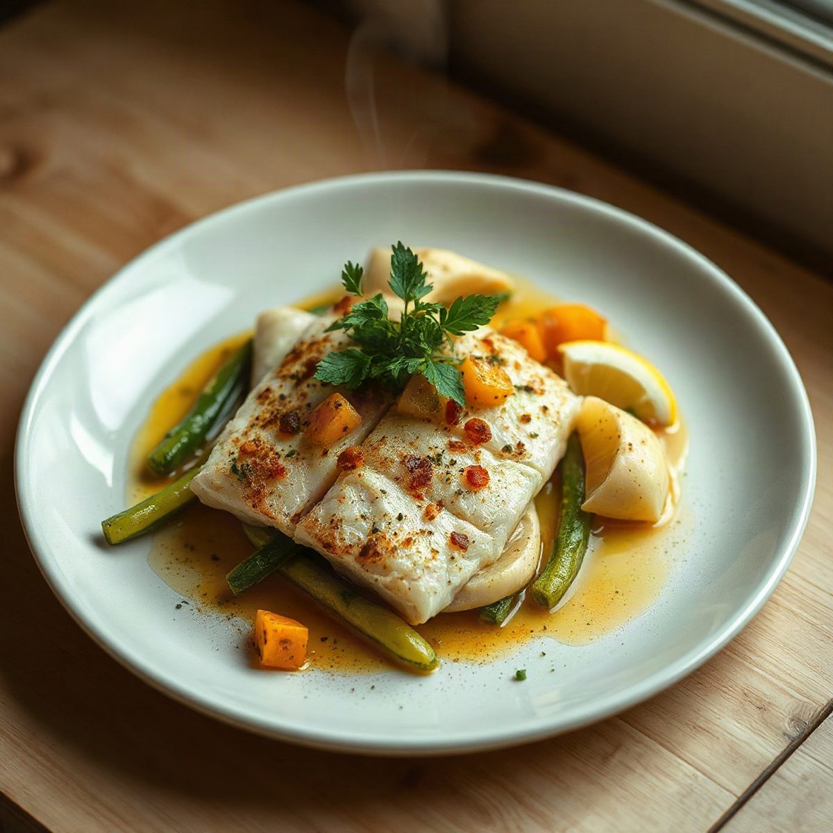 Foil-Baked Tilapia with Zucchini