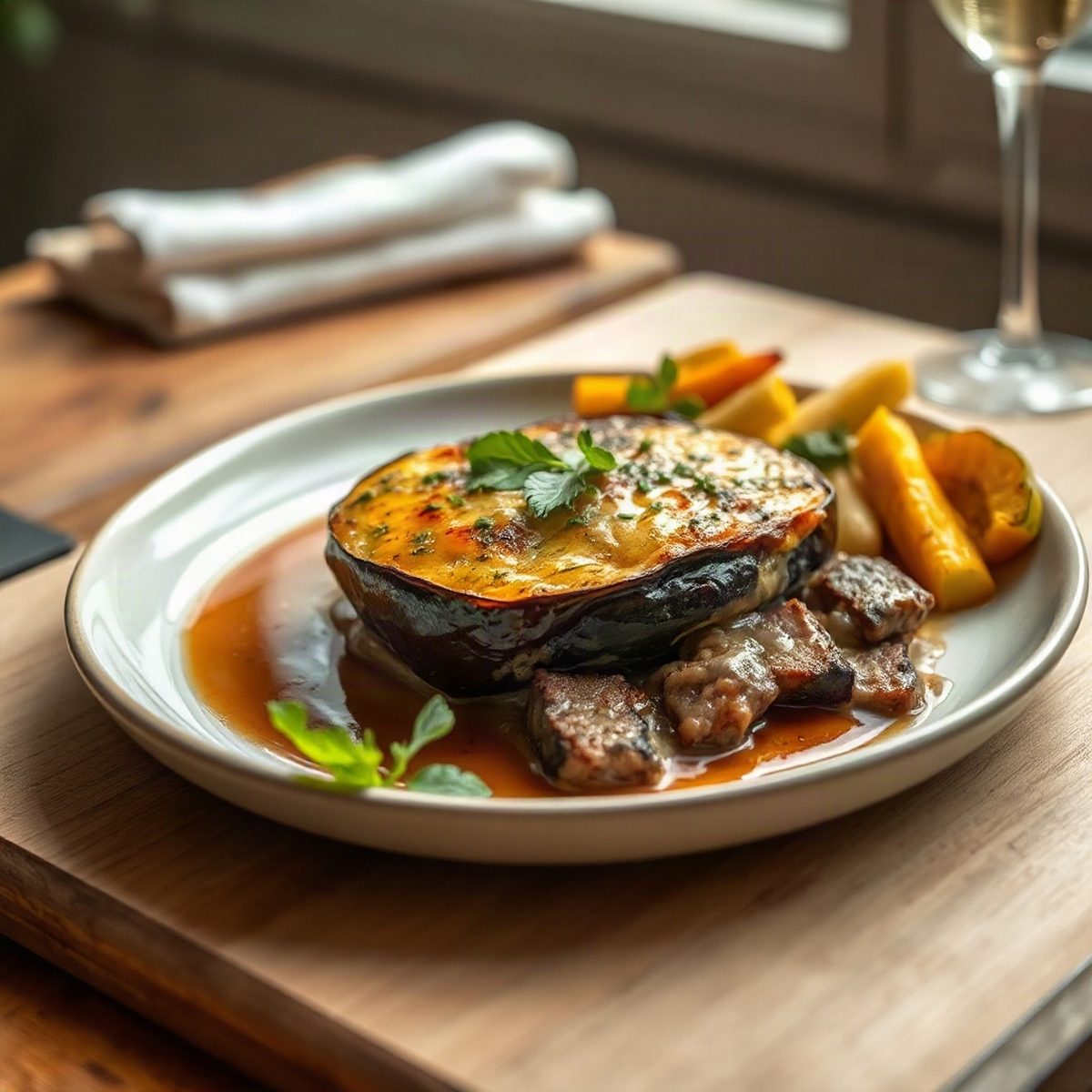 Beef and Eggplant Gratin