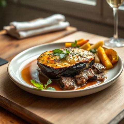 Beef and Eggplant Gratin