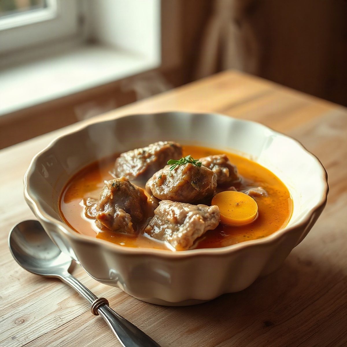 Beef Stew with Carrots and Dijon Mustard