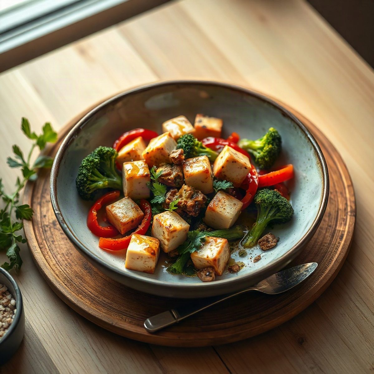 Sauté de tofu et brocoli