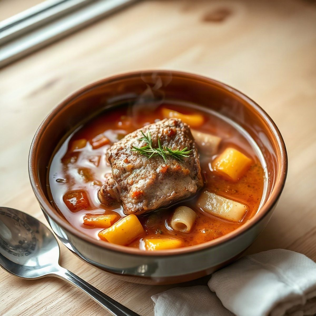 Beef Neck Bone Stew with Root Vegetables