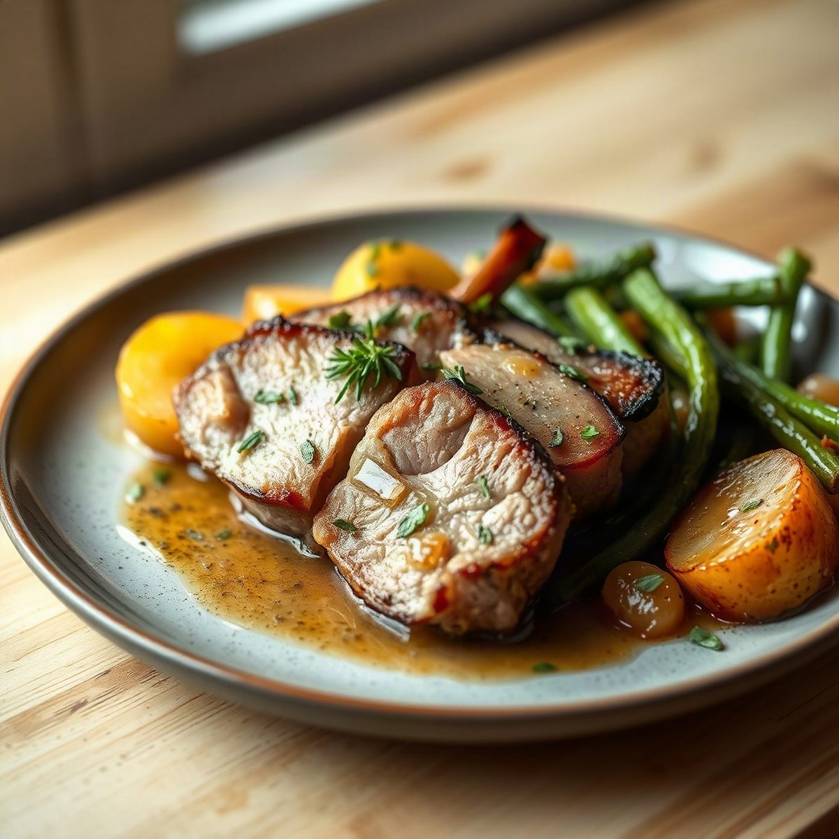 Pork Chops with Apples and Onions