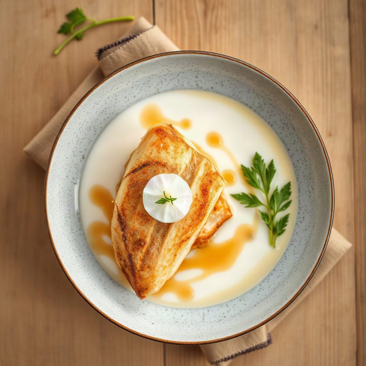 Coconut Milk Pangasius with Spinach