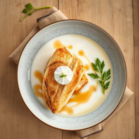 Coconut Milk Pangasius with Spinach