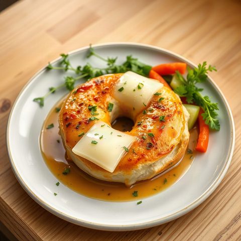 Turkey and Provolone Bagel Melts