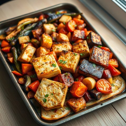Roasted Tofu and Vegetables