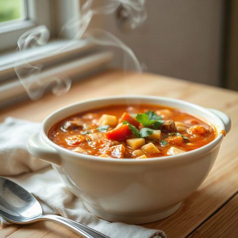 Cauliflower and Legume Chili