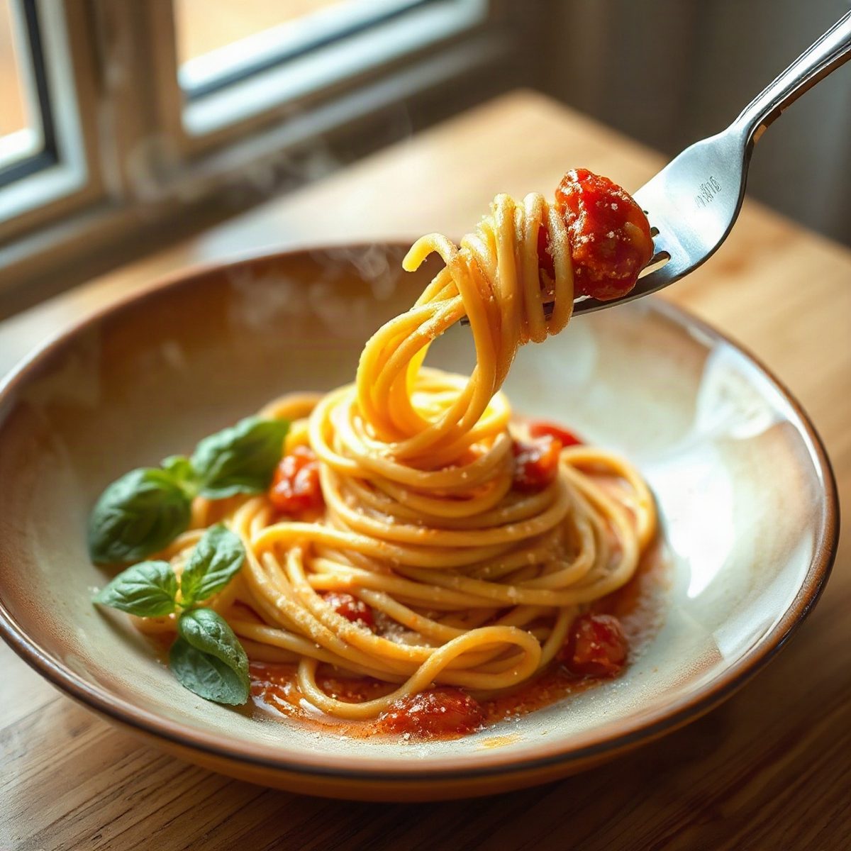 Shrimp and Tomato Spaghetti