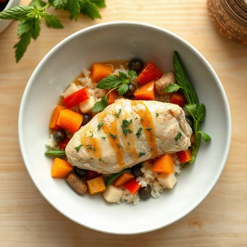 Chicken and Vegetable Rice Casserole