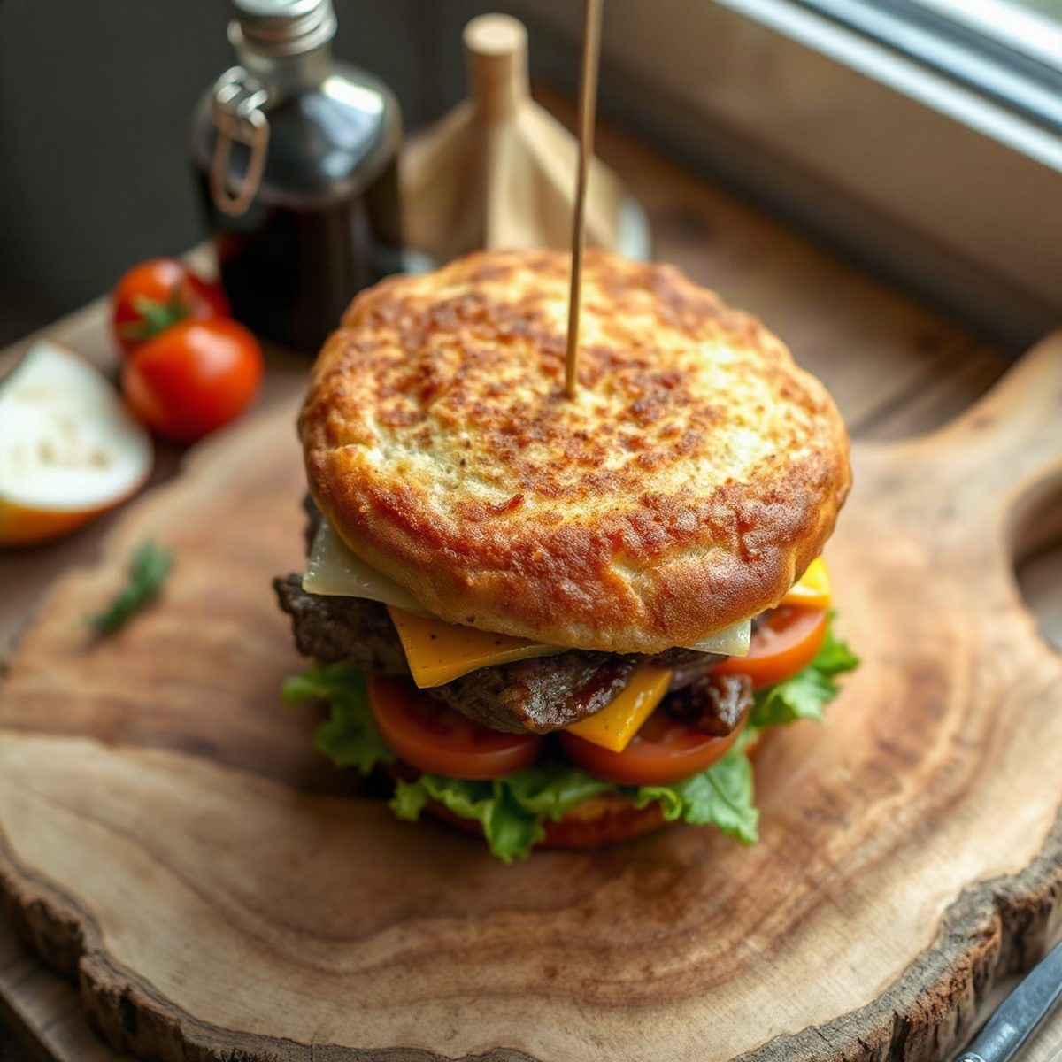Burgers de bœuf au fromage