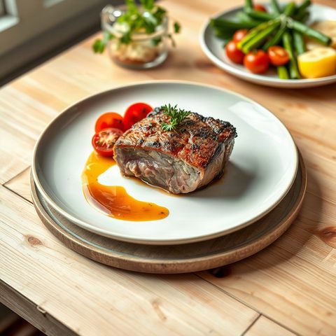 Braised Pork Ribs with Corn and Tomatoes