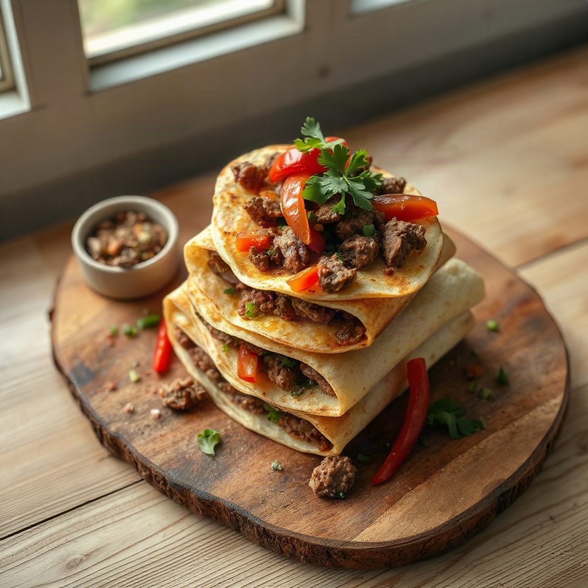 Fajitas de bœuf aux poivrons
