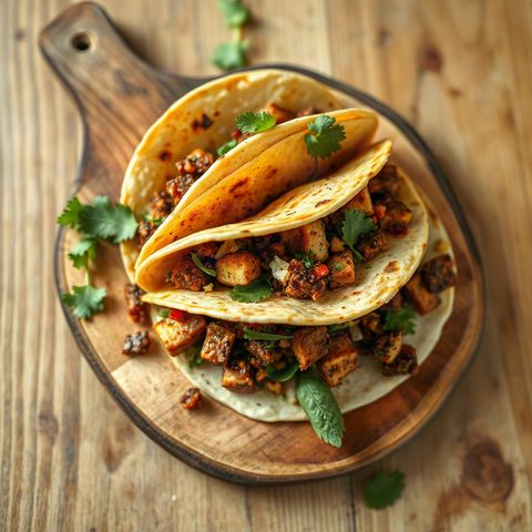 Smoked Tofu & Crunchy Veggie Tacos