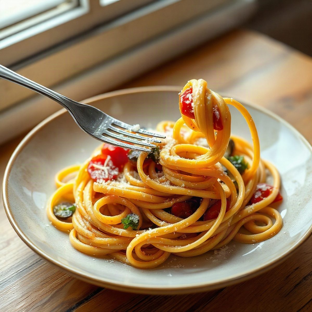 Eggplant & Bocconcini Pasta