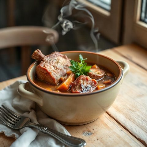 Beef Shank Stew with Root Vegetables