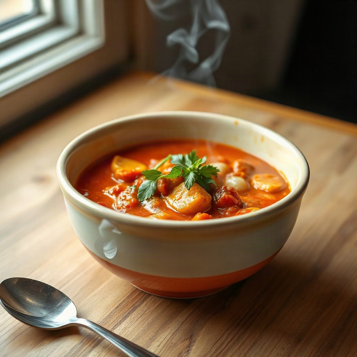 Foul Medames à la tomate et harissa
