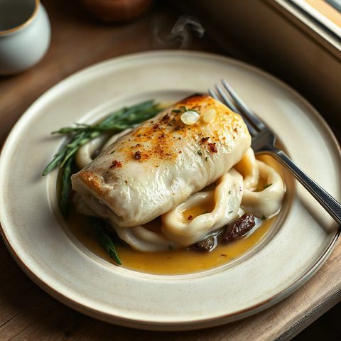 Skate Wing Meunière with Spinach