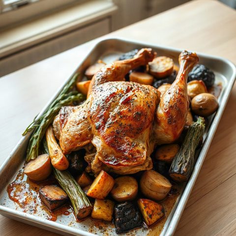 Roast Chicken with Root Vegetables