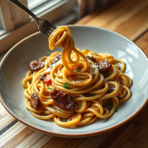 Chinese Beef Stir-Fry with Lo Mein Noodles