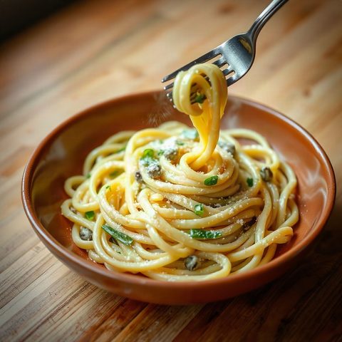 Fresh Pasta with Crisp Green Cabbage and Akawi Cheese