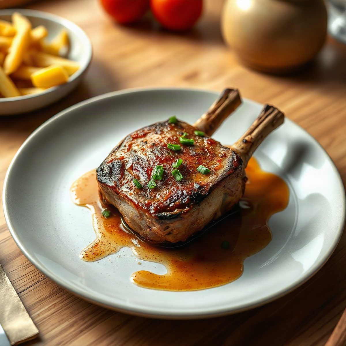 Épaule de porc braisée aux tomates et paprika fumé