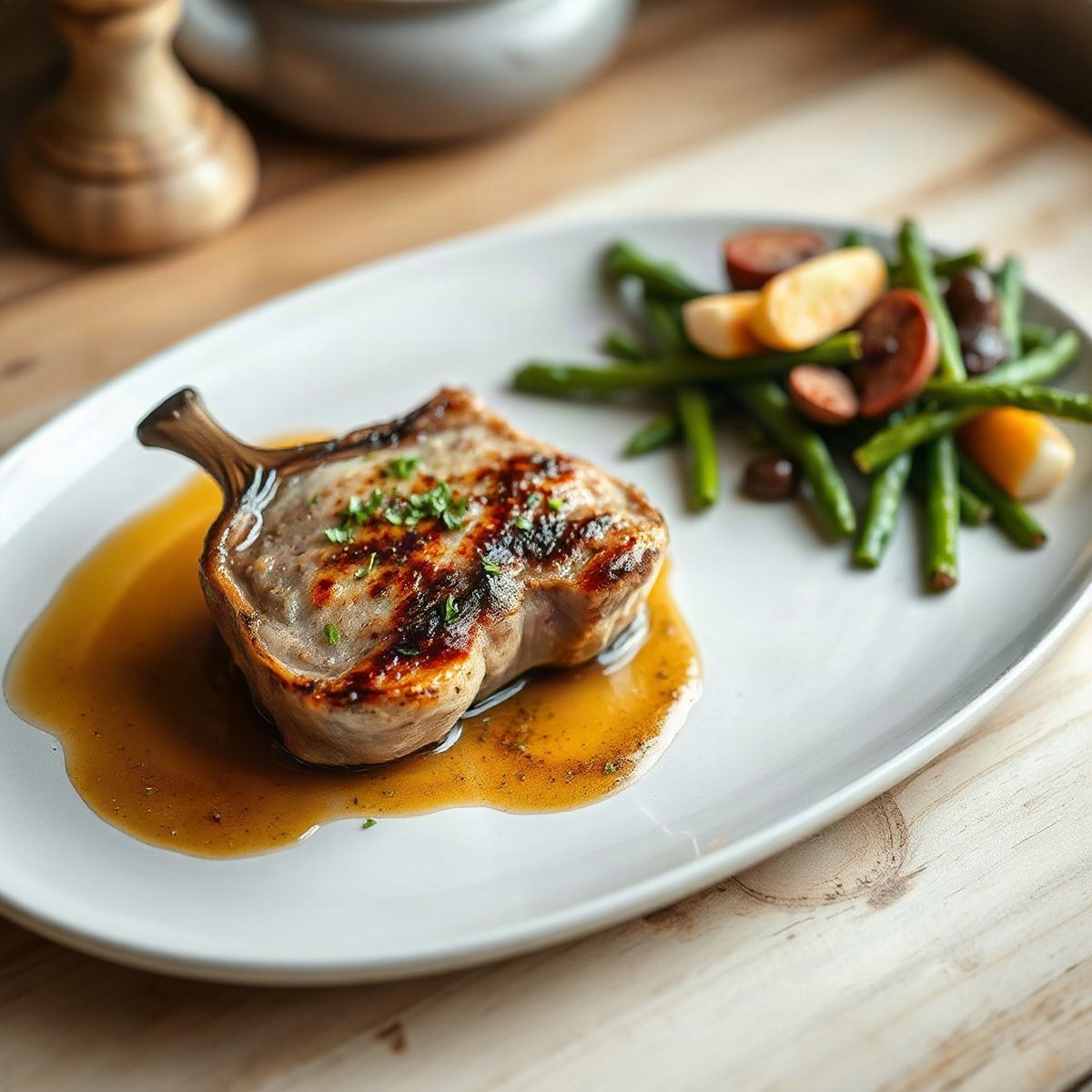 Épaule de porc braisée aux poivrons