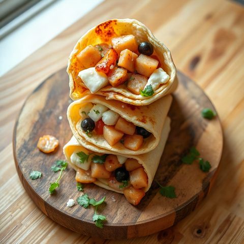 Smoked Salmon and Lemon Ricotta Wraps