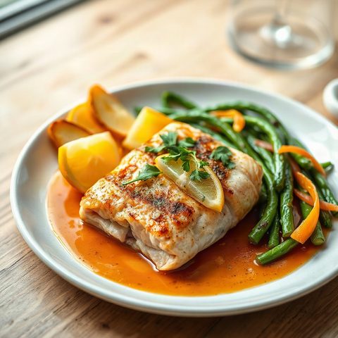 Lemon-Butter Salmon en Papillote with Rapini
