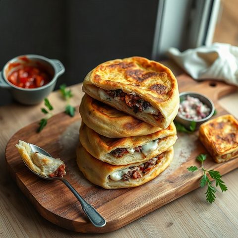 Roulés de dinde fumée à la hmiss et labneh