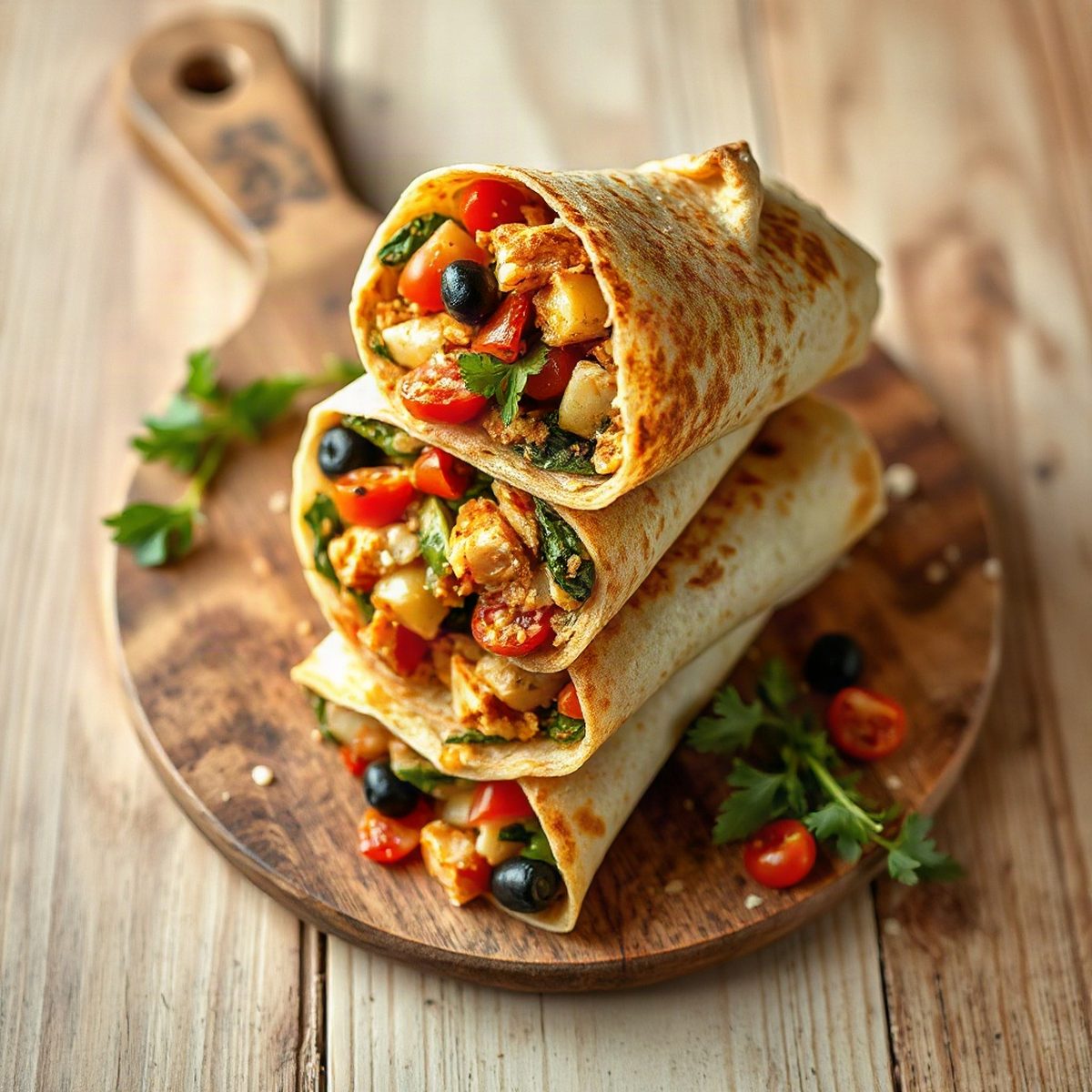Wraps au chou napa croustillant et légumineuses à la sauce sésame