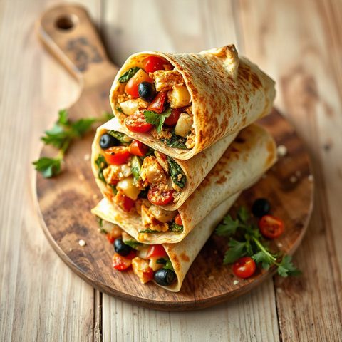 Crunchy Napa Cabbage and Bean Sesame Wraps