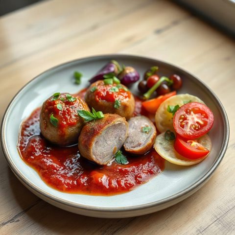 Boulettes de porc à la sauce tomate