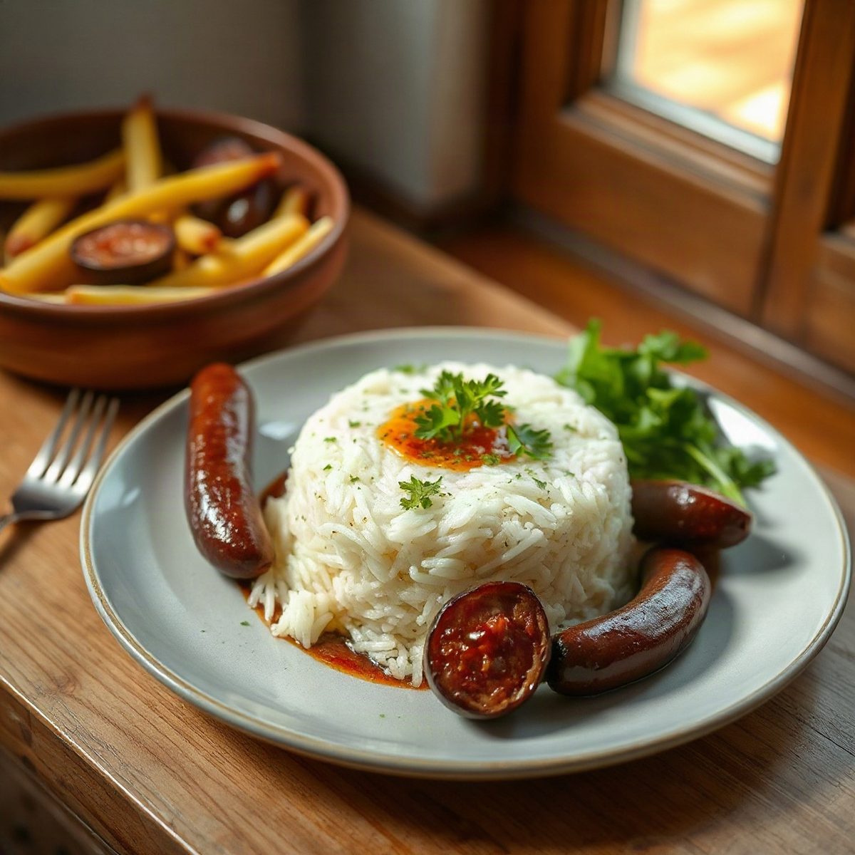 Smoked Sausage and Pepper Rice Skillet