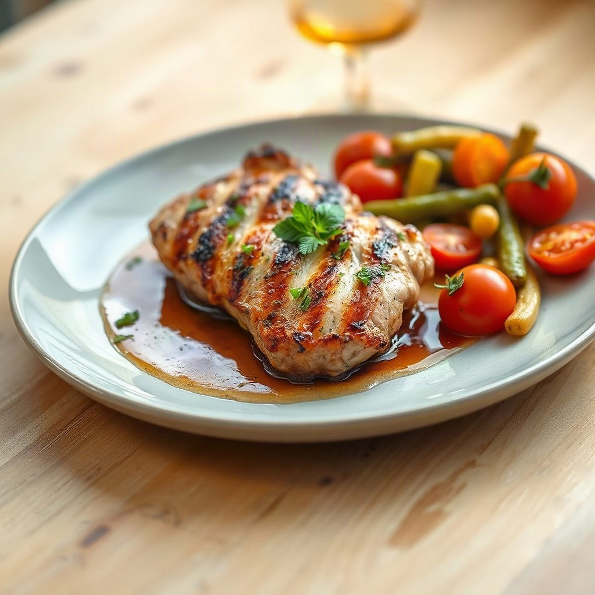 Braised Chicken Drumsticks with Tomatoes and Cabbage