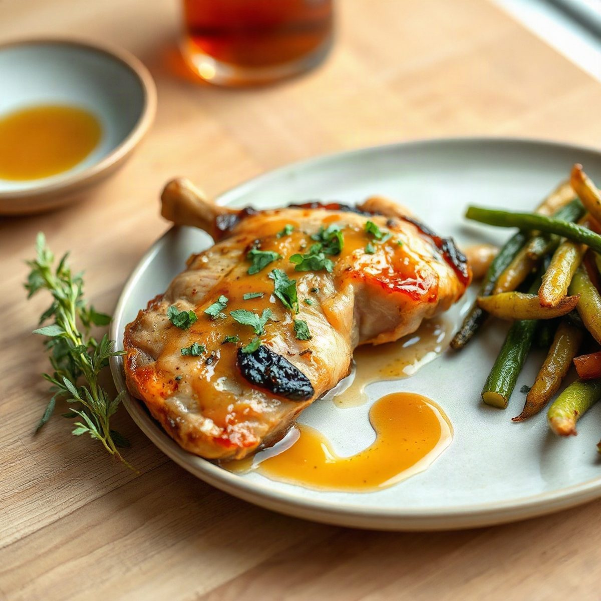 Ginger-Honey Soy Braised Chicken Drumsticks