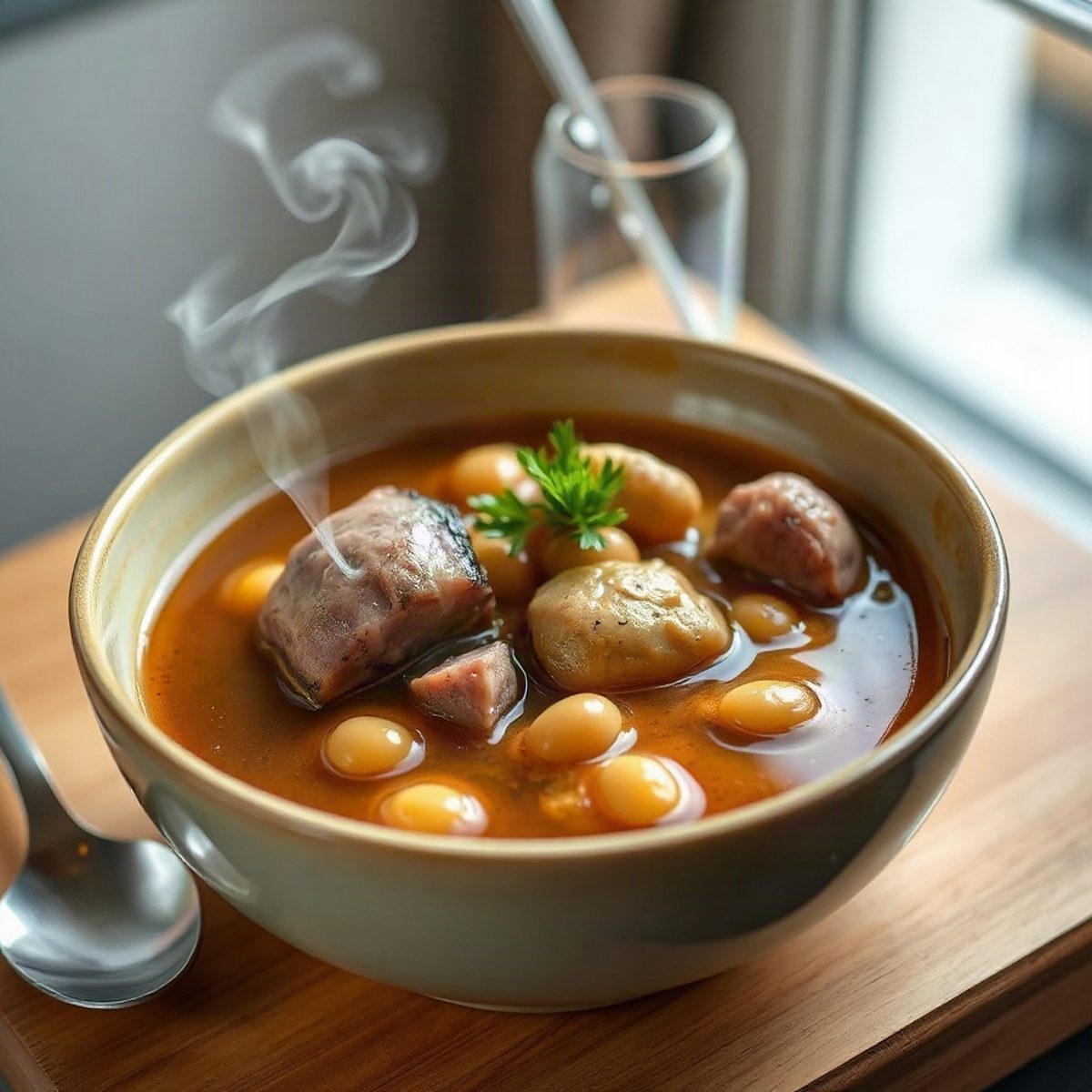 Pork Feet and White Bean Stew