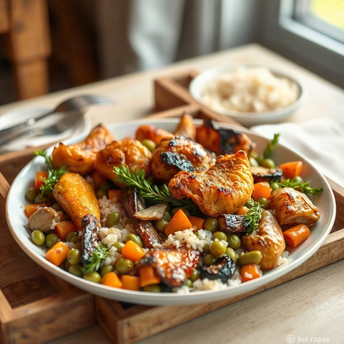Roasted Cabbage, Pinto Bean and Rice Bowl