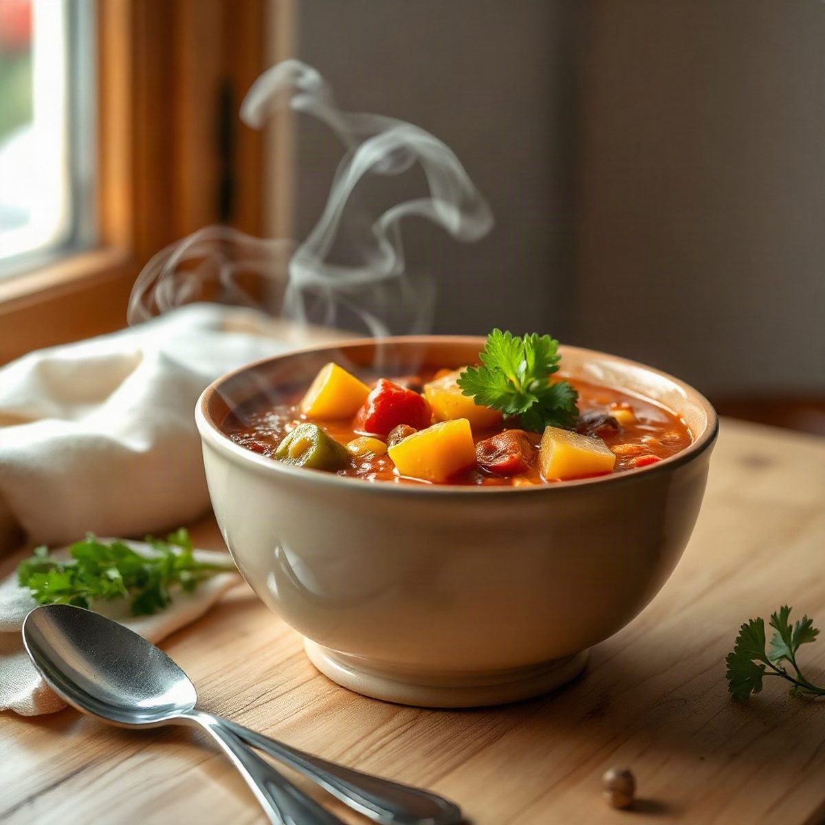 Chili végétarien aux courges et légumineuses